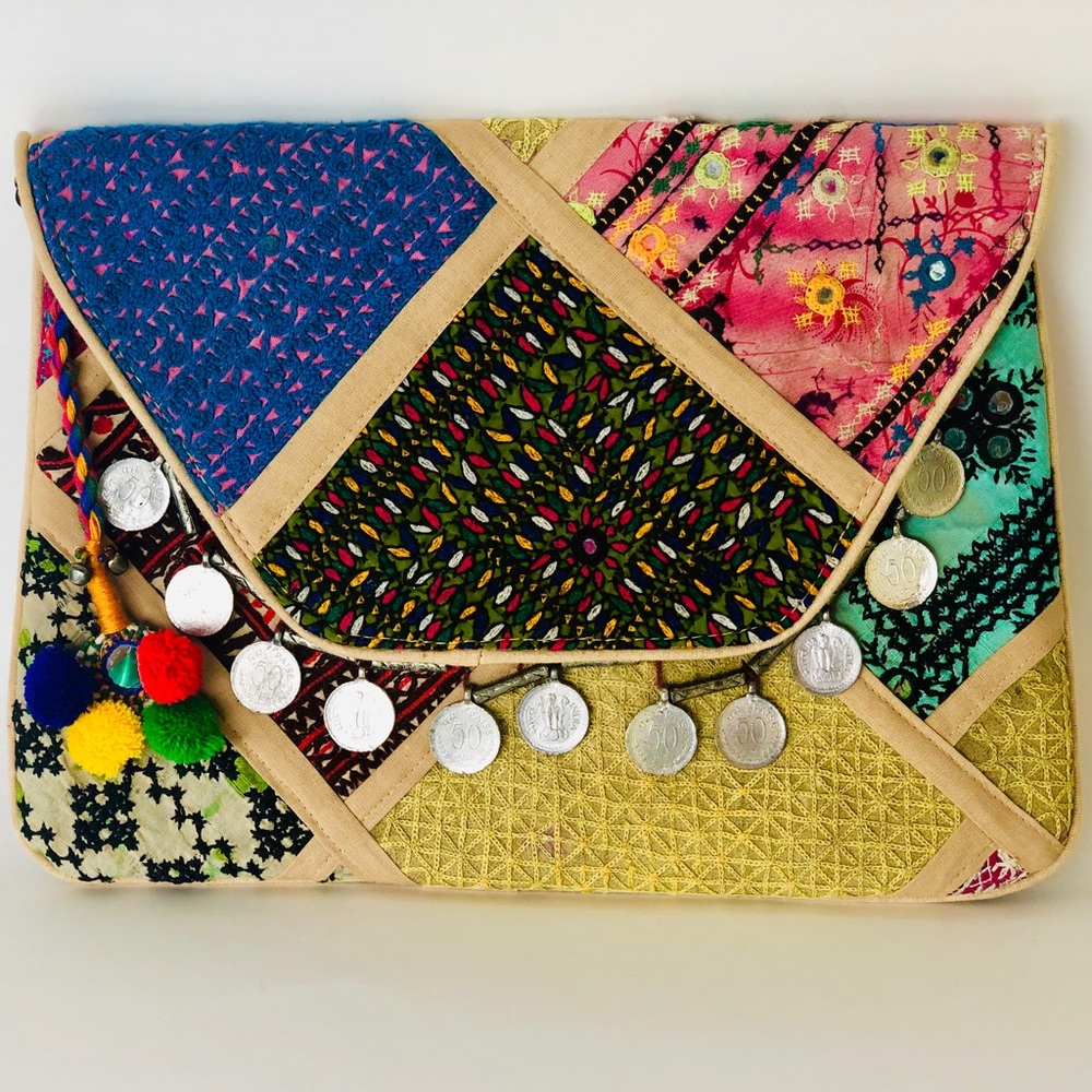 Boho crossbody / clutch